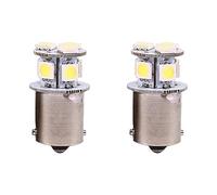 Majatou Led Brake Light Bulb,Led Car Brake Light Bulbs,2 X White BA15S R5W 1156 5050 8SMD Led Automotive Brake Light Bulb.