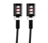 Majatou License Plate Light, 2Pcs 12V Multiple Colour License Plate Light Car Motorcycle License Number Plate Screw Light Lamp(White Light)(Blue Lighting)