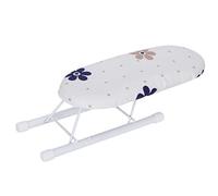 Majatou Small TableTop Ironing Board With Washable Cover, Easily Foldable Legs, Portable for Travel, 26x11 cm, Lightweight and Compact (Flowers Clustered Tightly)