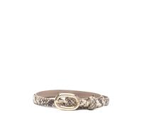 Maje slim python-effect leather belt - Neutrals 1-2-3