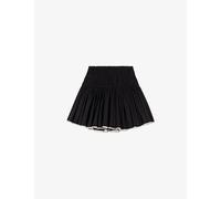 Maje Womens Maje Embellished-Trim Woven Mini Skirt Black 14