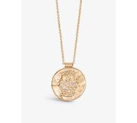 Maje Womens Maje Gemini Brass Coin Necklace Or 1 Size