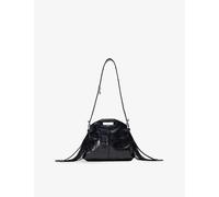 Maje Womens Maje Miss M Logo-Charm Leather Shoulder Bag Black 1Size