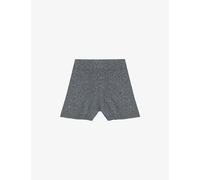 Maje Womens Maje Rhinestone-Embellished Knitted Wool-Blend Shorts Grey 8