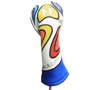 Majek Headcover Limited Edition Vintage Leather Style Psychedelic Colorful Groovy Custom Design Hybrid Head Cover