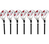 Majek Men's Golf All Hybrid Complete Full Set, which Includes: #4, 5, 6, 7, 8, 9, PW Senior Flex Right Handed New Utility “A” Flex Club