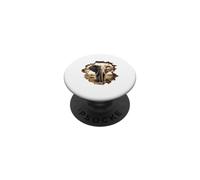 Majestic African Elephant Breaking Wall 3D Illusion PopSockets Adhesive PopGrip