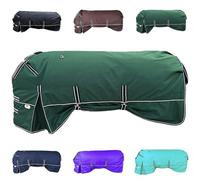 Majestic Ally 1200 D Ripstop Nylon Horse Turnout Blanket, Waterproof, Heavyweight, Rain and Weather Resistant for Fall, or Cold Winter Weather, 250 GSM (Hunter Green, 76 - Inch)