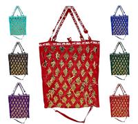 Majestic Ally Double Side Open Slow Feeder Hay Bag - Diamond Shaped Obliquely Placed Webbing (Red)