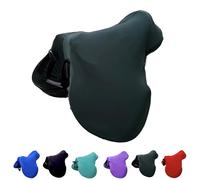Majestic Ally English Saddle Cover with Adjustable Handle, 4-Way Stretch Spandex/Elastane Fabric, Multiple Colors (Hunter Green)