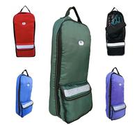 Majestic Ally Halter Bridle Carry Bag - Reflective, Padded with Front Large Pocket Tack Carry Bag to Keep Horse Tack Clean and Safe (Hunter Green)