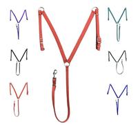 Majestic Ally Horse Breastplate, Harness for Horses, Nylon and Padded (Red, Full)