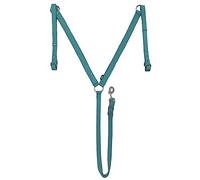 Majestic Ally Horse Breastplate, Harness for Horses, Nylon and Padded (Turquoise, Full)