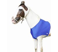 Majestic Ally Lycra Stretch Horse Shoulder Guard (Large, Royal Blue)