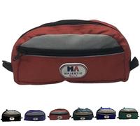 Majestic Ally Nylon Reflective Horse Saddle Pommel Bag, Saddle Waterproof Pouch Sack for Equine Saddle Accessories (Red)