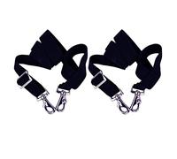 Majestic Ally Pack of 2 Adjustable Length Horse Blanket Sheet Replacement Elastic Leg Strap with Double Swivel Snaps (Navy)