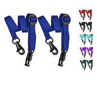 Majestic Ally Pack of 2, Double Thick Trailer Tie for Horse Haulage with Adjustable Buckle, Panic Snap and Bull Snap - 1 Inch by 36 Inch