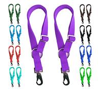 Majestic Ally Pack of 2 Horse Water Bucket Strap Hangers - Adjustable 18” to 30” length - Practical and Easy Design for Indoor or Outdoor Use (Purple)