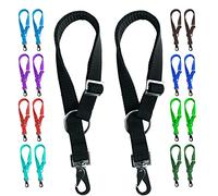 Majestic Ally Pack of 2 Horse Water Bucket Strap Hangers - Adjustable 18” to 30” Length - Practical and Easy Design for Indoor or Outdoor Use (Black)