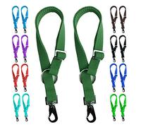 Majestic Ally Pack of 2 Horse Water Bucket Strap Hangers - Adjustable 18” to 30” Length - Practical and Easy Design for Indoor or Outdoor Use (Hunter Green)