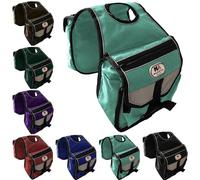 Majestic Ally Western Saddle Horn Bag, Nylon Insulated Padded Reflective Pockets,Two Water Bottle, Camera/Cell Phone Pocket, Horn Bag (Turquoise)