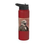 Majestic Bald Eagle Victorian Suit Monocle Art Stainless Steel Insulated Water Bottle