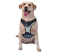 Majestic Barn Owl Soaring No Pull Dog Harness Adjustable Reflective Oxford Easy Control Medium Large Dog Harness