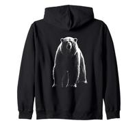 Majestic bear ice and polar witharctic wildlife power Zip Hoodie