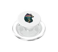 Majestic Bear Mountain River Wildlife Double Exposure hikers PopSockets PopGrip for MagSafe