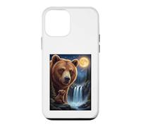Majestic Bear Under the Moonlight Sky Nature Scene Case for iPhone 12 mini