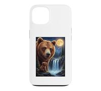 Majestic Bear Under the Moonlight Sky Nature Scene Case for iPhone 13