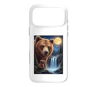 Majestic Bear Under the Moonlight Sky Nature Scene Case for iPhone 17 Pro Max