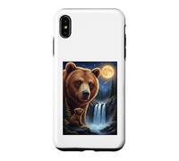 Majestic Bear Under the Moonlight Sky Nature Scene Case for iPhone XS Max