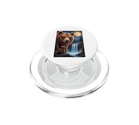 Majestic Bear Under the Moonlight Sky Nature Scene PopSockets PopGrip for MagSafe