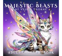 Majestic Beasts: A Mythical Creatures Coloring Book for Adults - Detailed Fantasy Animals and Shading Designs