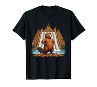 Majestic Beaver Dam Wilderness River Scene T-Shirt