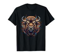 Majestic Bison Buffalo Head Wild West Power T-Shirt