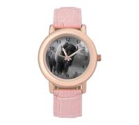 Majestic Bison Women's Wrist Watch Easy Reader with Leather Strap Analog Display Wonderful Ladies Gifts