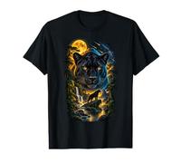Majestic Black Panther Cosmic Landscape Wildlife Lover Value Graphic T-Shirt
