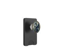 Majestic Blue Dragon Art Nouveau Castle PopSockets PopWallet for MagSafe