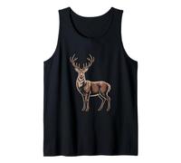 Majestic Buck Stag Antlers Forest Wildlife Icon Tank Top