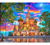 Majestic by Springbok 1000 Piece Jigsaw Puzzle Sunset at St Basil's - Made in USA - Compact Box