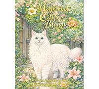 Majestic Cats in Bloom: Intricate Floral Cat Coloring for Calm, Beauty & Whimsical Smiles