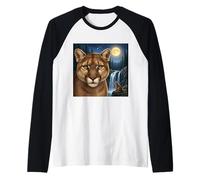 Majestic Cogar Under the Moonlight Sky Nature Scene Raglan Baseball Tee
