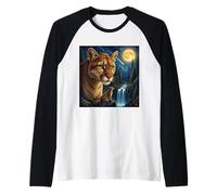 Majestic Cogar Under the Moonlight Sky Nature Scene Raglan Baseball Tee