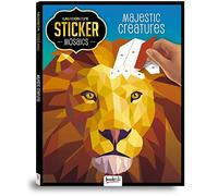 Majestic Creatures Kaleidoscope Sticker Mosaic | Mosaic Sticker Book for Adults | Colour by Stickers | Sticker by Numbers | Sticker Art | Animal Craft