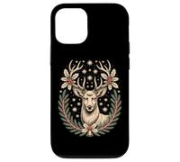 Majestic Deer Festive Stars Holiday Wreath Magic Case for iPhone 12/12 Pro