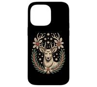 Majestic Deer Festive Stars Holiday Wreath Magic Case for iPhone 14 Pro Max