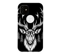 Majestic Deer Moonlit Forest Gothic Wildlife Art Case for iPhone 11