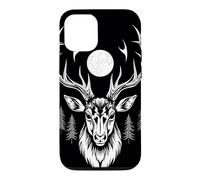 Majestic Deer Moonlit Forest Gothic Wildlife Art Case for iPhone 12/12 Pro